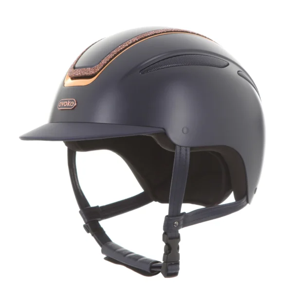 Evoke Callisto Crystal Frame Peaked Riding Helmet - Image 35