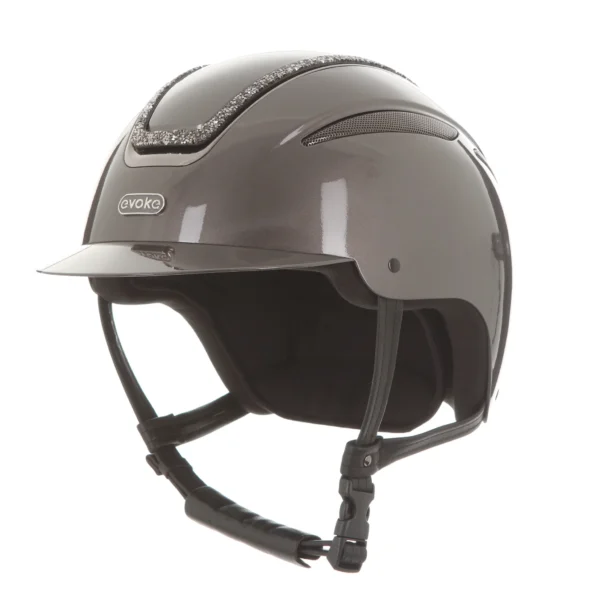 Evoke Callisto Crystal Frame Peaked Riding Helmet - Image 30