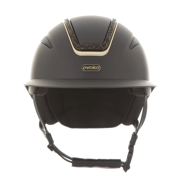 Evoke Callisto Crystal Frame Peaked Riding Helmet - Image 16