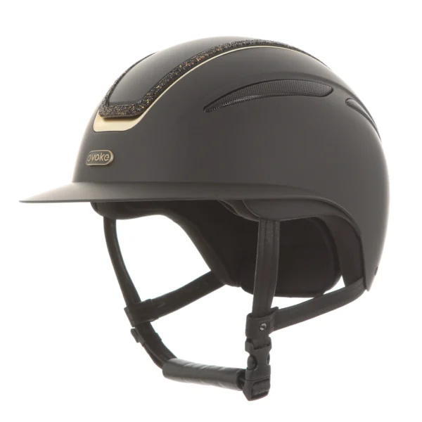 Evoke Callisto Crystal Frame Peaked Riding Helmet - Image 15