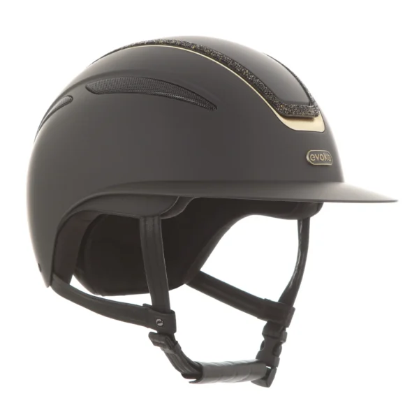 Evoke Callisto Crystal Frame Peaked Riding Helmet - Image 14