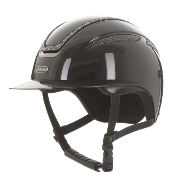 Evoke Callisto Crystal Frame Peaked Riding Helmet - Image 11