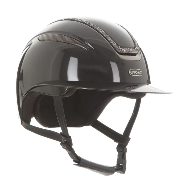 Evoke Callisto Crystal Frame Peaked Riding Helmet - Image 10