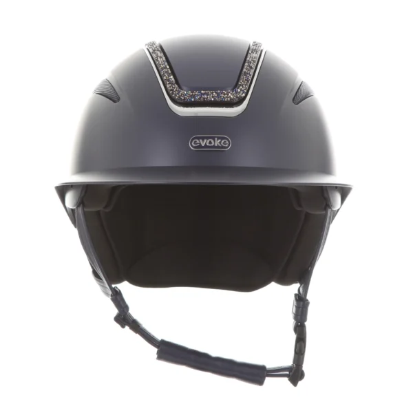 Evoke Callisto Crystal Frame Peaked Riding Helmet - Image 8