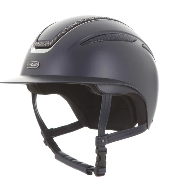 Evoke Callisto Crystal Frame Peaked Riding Helmet - Image 7