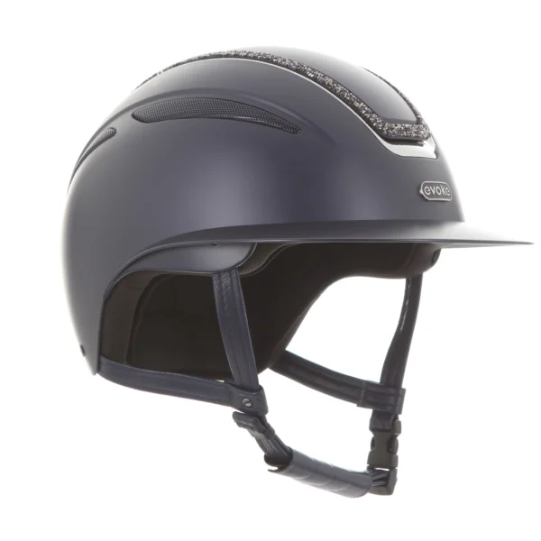 Evoke Callisto Crystal Frame Peaked Riding Helmet - Image 6