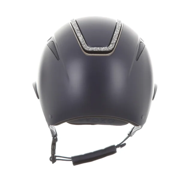 Evoke Callisto Crystal Frame Peaked Riding Helmet - Image 3