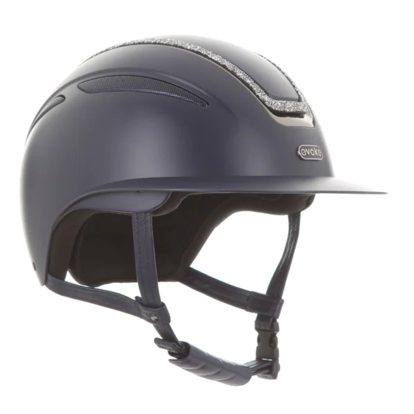 Evoke Callisto Crystal Frame Peaked Riding Helmet - Image 4